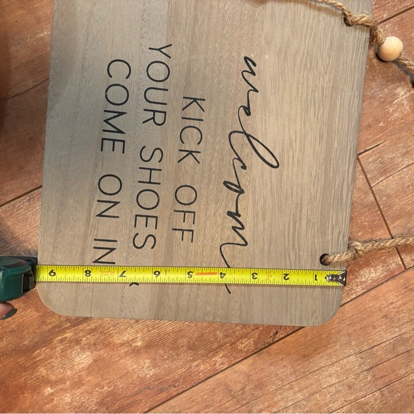 Rustic Welcome Sign with Tassel - Picture 2 of 3